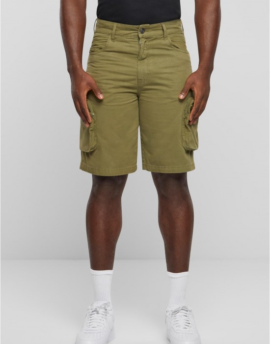 Мъжки къси панталони в цвят каки Urban Classics Baggy Cargo Shorts 