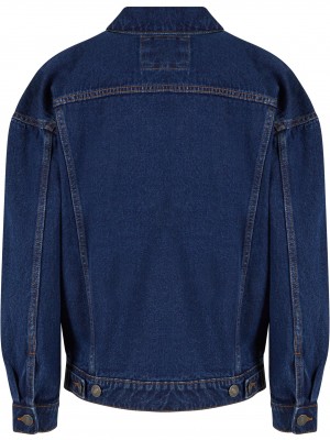 Дамско дънково яке в тъмносин цвят Urban Classics Ladies Oversized 90's  Дамско дънково яке в тъмносин цвят Urban Classics Ladies Oversized 90's