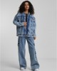 Дамско дънково яке в светлосин цвят Urban Classics Ladies Oversized 90's 