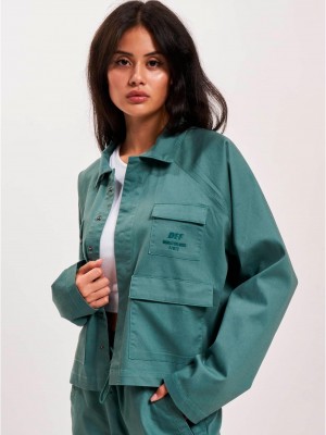 Дамско яке в зелен цвят DEF Worky Jacket Дамско яке в зелен цвят DEF Worky Jacket