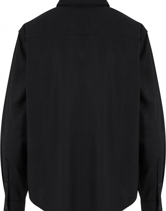 Дамска риза в черен цвят Urban Classics Ladies Linen Mixed Oversized