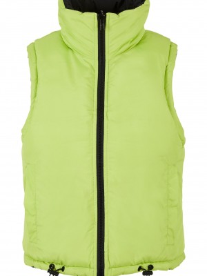 Дамска двулицева грейка в цвят черно/зелено Reversible Puffer Vest