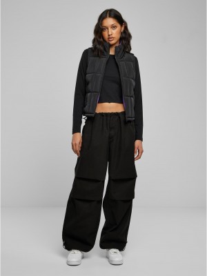 Дамска двулицева грейка в цвят черно/виолетово Urban Classics