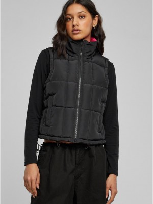 Дамска двулицева грейка в цвят черно/розово Reversible Puffer Vest