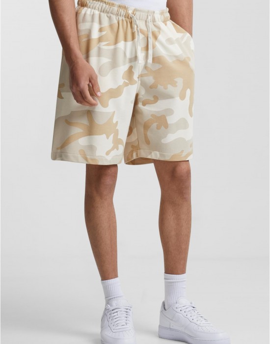 Мъжки къси панталони в светъл камуфлаж Urban Classics Easy Camo