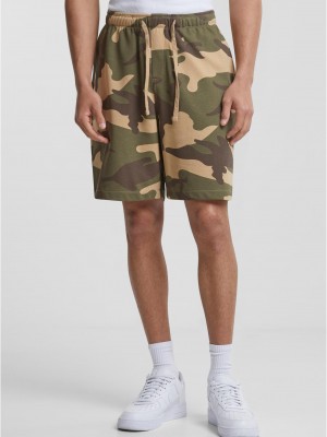 Мъжки къси панталони в тъмен камуфлаж Urban Classics Easy Camo
