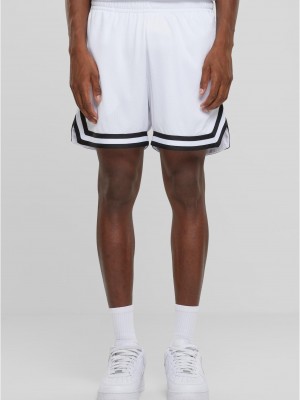 Мъжки къси панталони в бял цвят Urban Classics Basketball Shorts