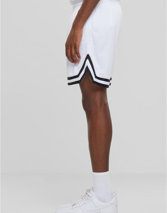 Мъжки къси панталони в бял цвят Urban Classics Basketball Shorts