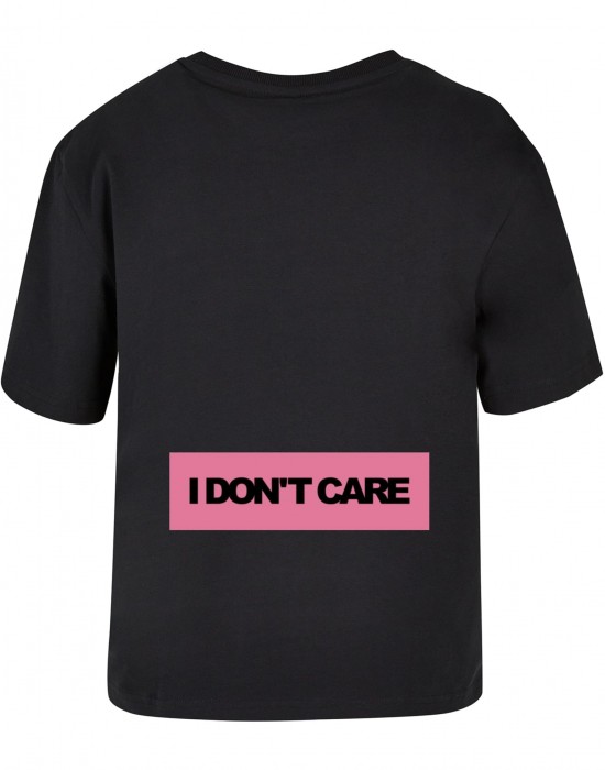 Дамска тениска в черен цвят Miss Tee I Don't Care