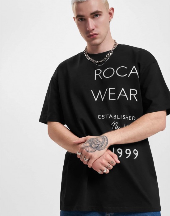 Мъжка тениска в черен цвят Rocawear ExcuseMe