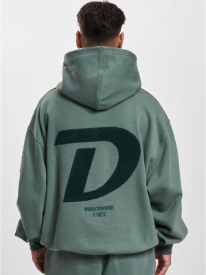 Мъжки суичър в зелен цвят DEF Workation
