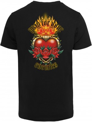 Мъжка тениска в черен цвят Mister Tee Pray For Your Enemies