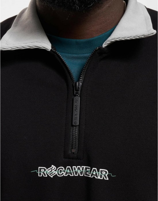 Мъжки пуловер в черен цвят Rocawear Classico