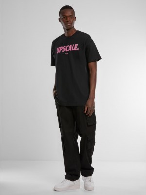 Мъжка тениска в черен цвят Mister Tee Upscale Sport Font Oversize