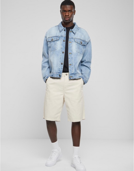 Мъжко дънково яке Urban Classics Boxy Denim light blue washed