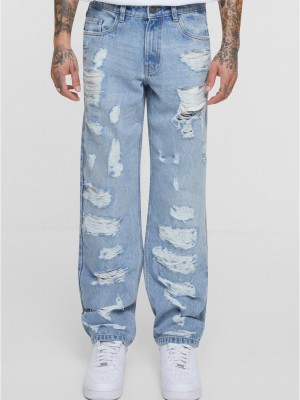 Мъжки дънки Heavy Destroyed Jeans new light blue