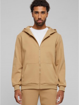 Мъжки суичър в бежово Urban Classics Cozy Zip
