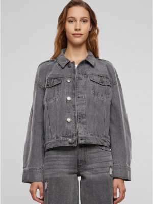 Дамско дънково яке 80s Oversized new grey Дамско дънково яке 80s Oversized new grey