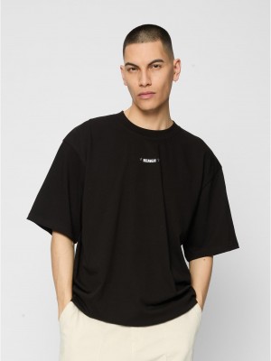 Мъжка тениска в черен цвят Rocawear Hood 