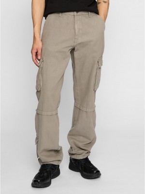 Мъжки карго панталон в сив цвят DEF Pocket