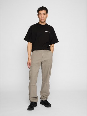 Мъжки карго панталон в сив цвят DEF Pocket