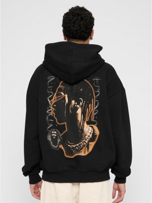 Мъжки суичър в черен цвят Mister Tee Giza Oversize