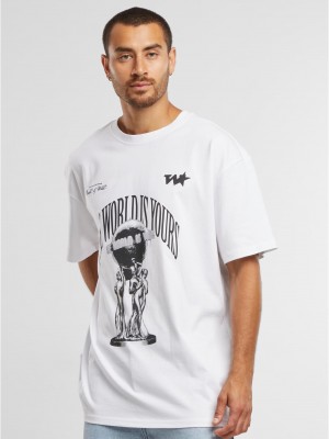 Мъжка бяла тениска Mister Tee Your World Oversize
