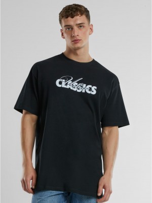Мъжка тениска в черен цвят с лого Urban Classics Oversized