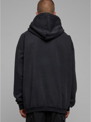 Мъжки суичър в черно Urban Classics Acid Washed Hoody