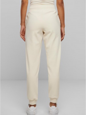 Дамско долнище в цвят екрю Urban Classics Ladies Cozy Sweatpants