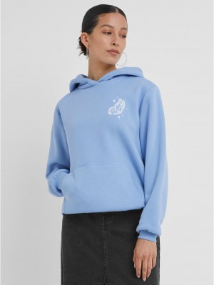 Дамски суичър в син цвят Urban Classics Wildest Dreams