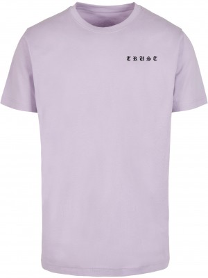 Мъжка тениска в лилав цвят Mister Tee Trust Dove