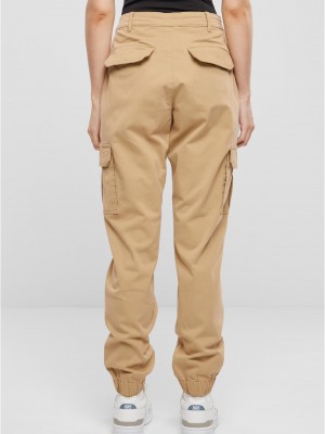 Дамски панталон в бежов цвят Urban Classics Ladies Pants