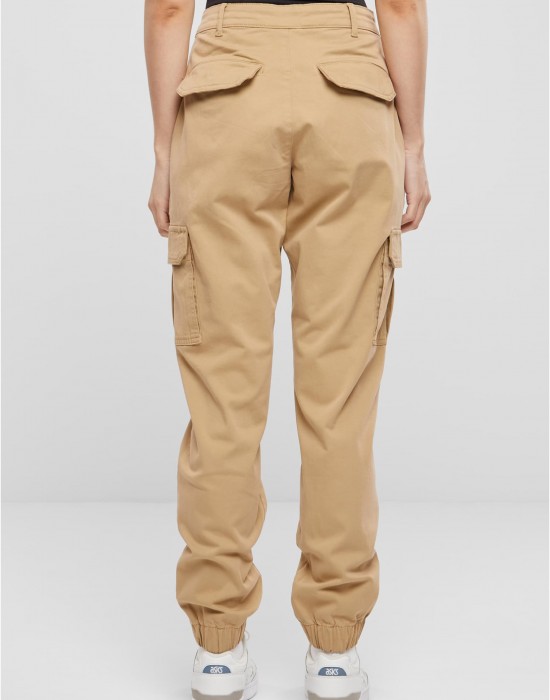Дамски панталон в бежов цвят Urban Classics Ladies Pants Дамски панталон в бежов цвят Urban Classics Ladies Pants
