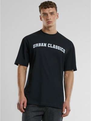 Мъжка тениска Urban Classics UC College Logo black