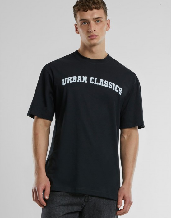 Мъжка тениска Urban Classics UC College Logo black