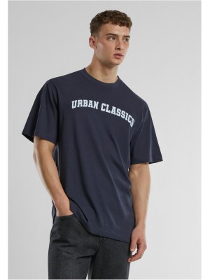 Мъжка тениска urban Classics UC College Logo navy