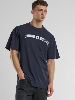 Мъжка тениска urban Classics UC College Logo navy