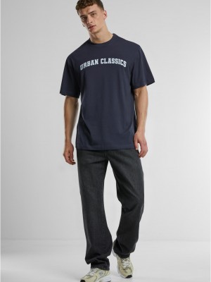 Мъжка тениска urban Classics UC College Logo navy