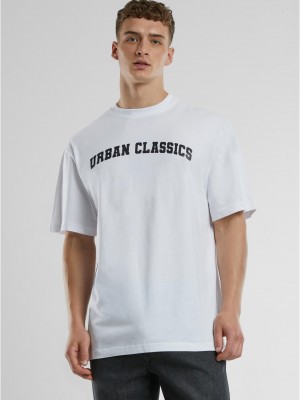 Мъжка тениска Urban Classics UC College Logo white