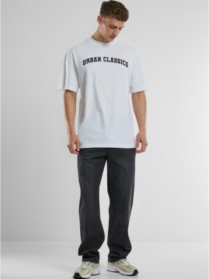 Мъжка тениска Urban Classics UC College Logo white