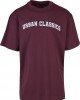 Мъжка тениска Urban Classics UC College Logo redwine