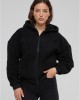 Дамски суичър в черно Urban Classics Oversized Sherpa Zip