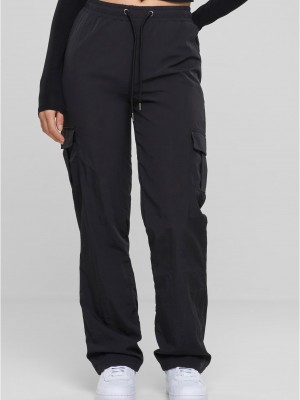 Дамски панталон в черно Urban Classics Nylon