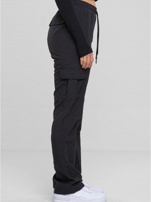 Дамски панталон в черно Urban Classics Nylon