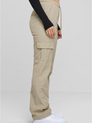 Дамски панталон в бежово Urban Classics Nylon