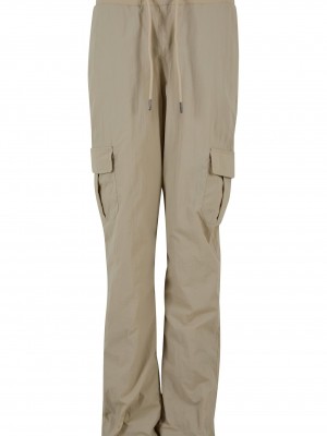 Дамски панталон в бежово Urban Classics Nylon