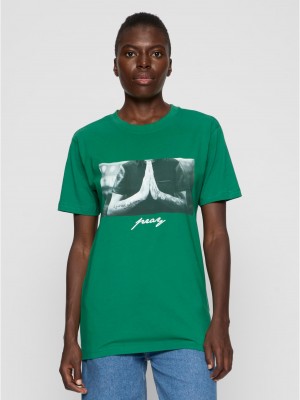 Дамска тениска в зелено Mister Tee Pray