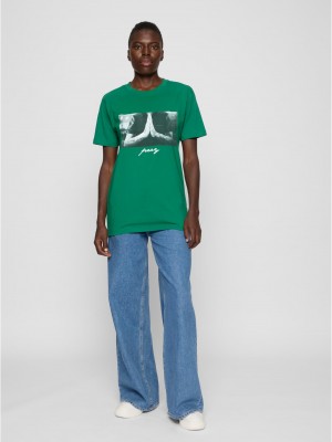 Дамска тениска в зелено Mister Tee Pray