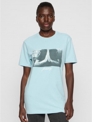 Дамска тениска в светлосин цвят Mister Tee Pray